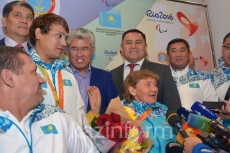 Встреча параолимпийской спортивной делегации Казахстана