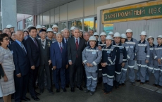 Глава государства посетил Жезказганский медеплавильный завод