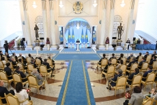 Kazakh President takes part in State prize awarding ceremony ahead of Nauryz celebrations 